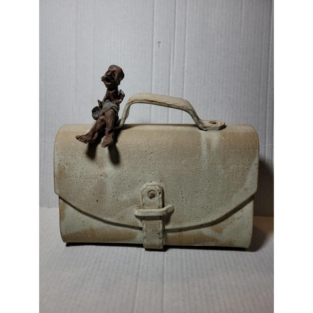 S.G.Healy rare vintage pottery purse